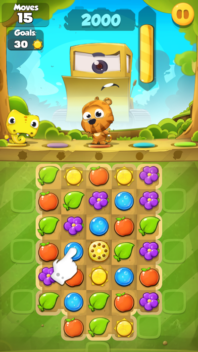 How to cancel & delete Pet Friends Line Match 3 Game: Cute Animals Adventure and Super Fun Rescue Story from iphone & ipad 1