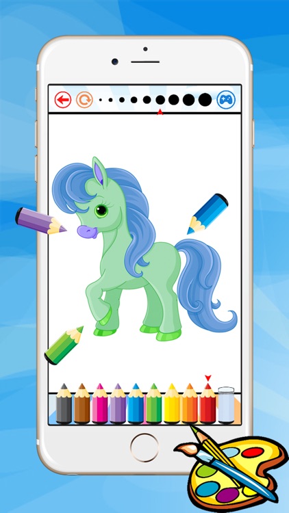 Coloring Book For Little Pony - Horse drawing for kid game screenshot-4