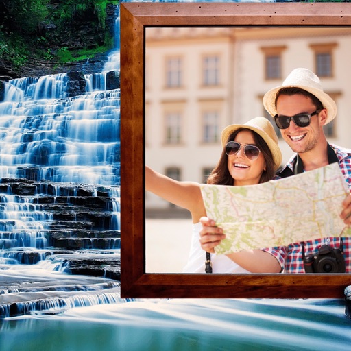 Waterfall Photo Frames - Elegant Photo frame for your lovely moments iOS App