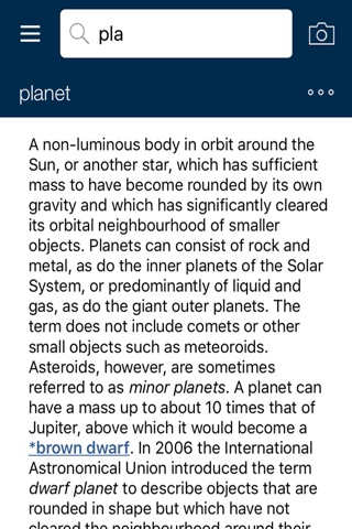 Oxford Dictionary of Astronomy screenshot 4