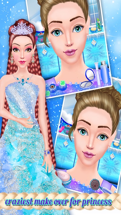 Ice Princess Hairstyles Hair Salon Girls Games screenshot-4