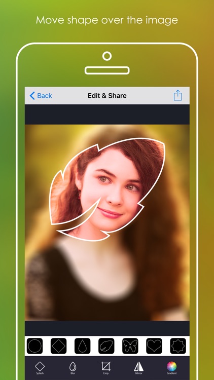 Splash Cropper : selfie cam & snap photo