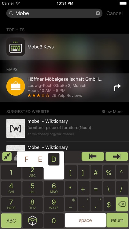 Mobe3 Keyboard screenshot-3