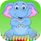 elephant coloring book for kids : learn to paint elephants and mammoth