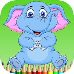 elephant coloring book for kids : learn to paint elephants and mammoth