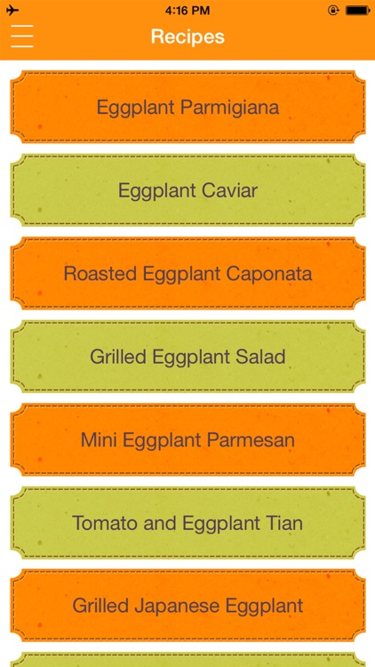 Eggplant Recipes App