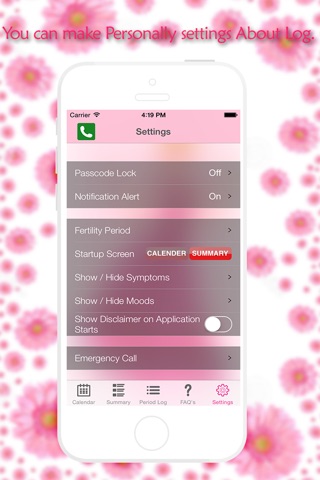 Menstrual Period Tracker - Fertility & Ovulation Tracker and Period Calendar screenshot 2