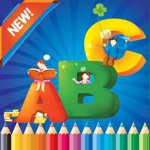 ABC Coloring Book for children age 1-10 Spanish Alphabet Upper Drawing and Coloring page games free for learning skill