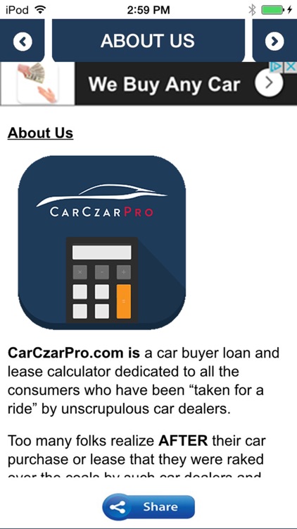 Car Czar Pro Car Loan & Lease Calculator screenshot-3