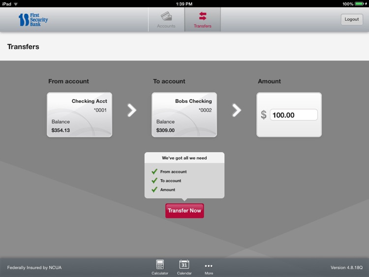 First Security Bank of Byron for iPad screenshot-3