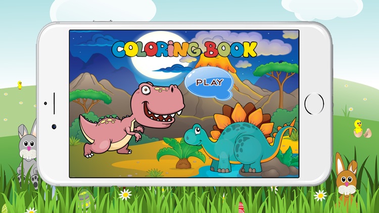 Coloring Book Little Dino Game for Kids Free