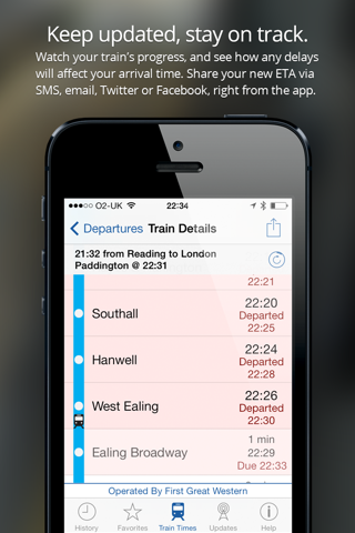 Live Train Times UK screenshot 2