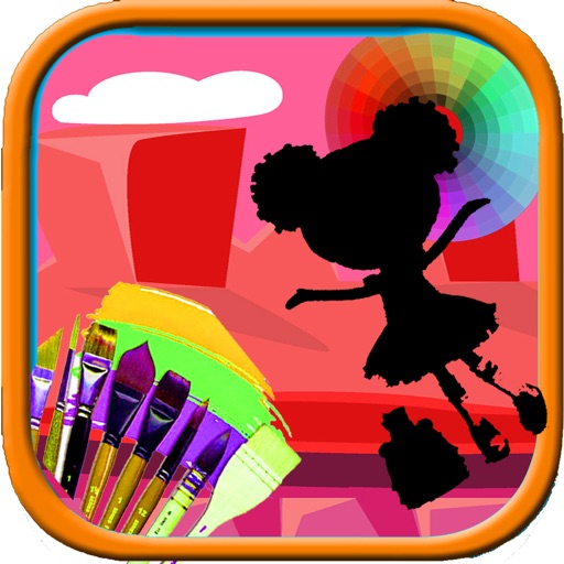 Coloring Page For Kids Game Lalaloopsy Edition Icon