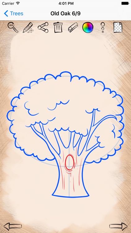 Easy Draw Trees And Leaves