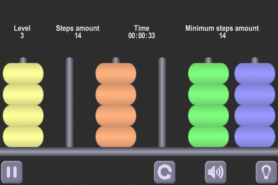 Color Heap Puzzle. Hanoi Tower screenshot 3