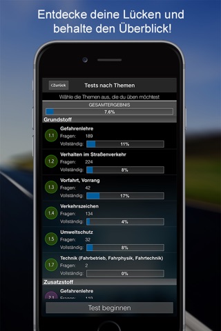 iFahrschulTheorie: Lern-App für die theoretische Führerscheinprüfung mit TÜV/DEKRA-Fragenkatalog (Führerschein 2016) screenshot 4