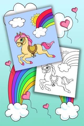 Unicorns Coloring Book screenshot 4