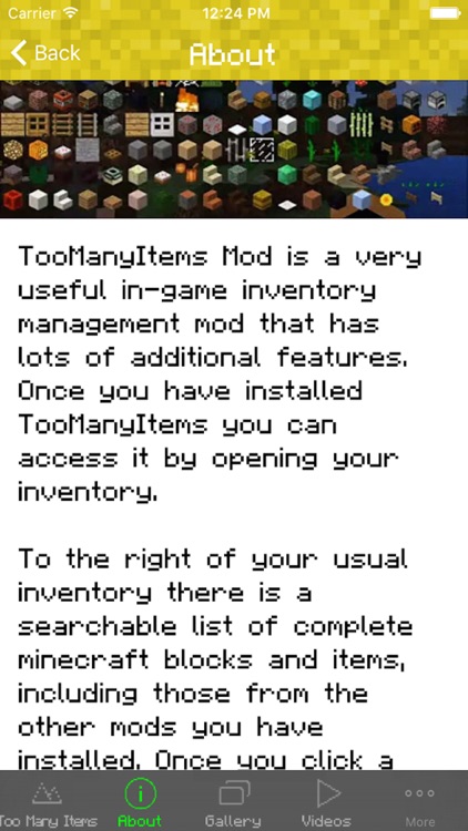 TOO MANY ITEMS MODS FOR Minecraft Pc Edition - Mod Guide screenshot-3