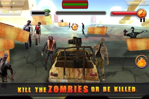 Death Road Trip With Deadly Zombie Attack- Escape Mission from Infected City Boulevard screenshot 3