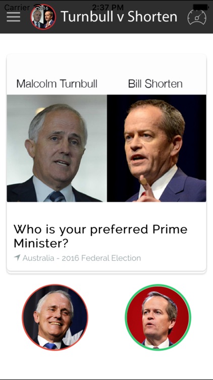 Turnbull v Shorten