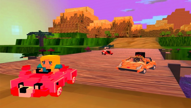 3D Super Block Kart - Blocky Pixel Go-Kart Road Racing Game (圖5)-速報App