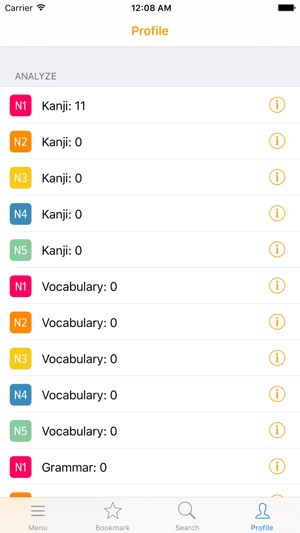 JLPT Free Practice Kanji Vocabulary Grammar N1~N5(圖5)-速報App