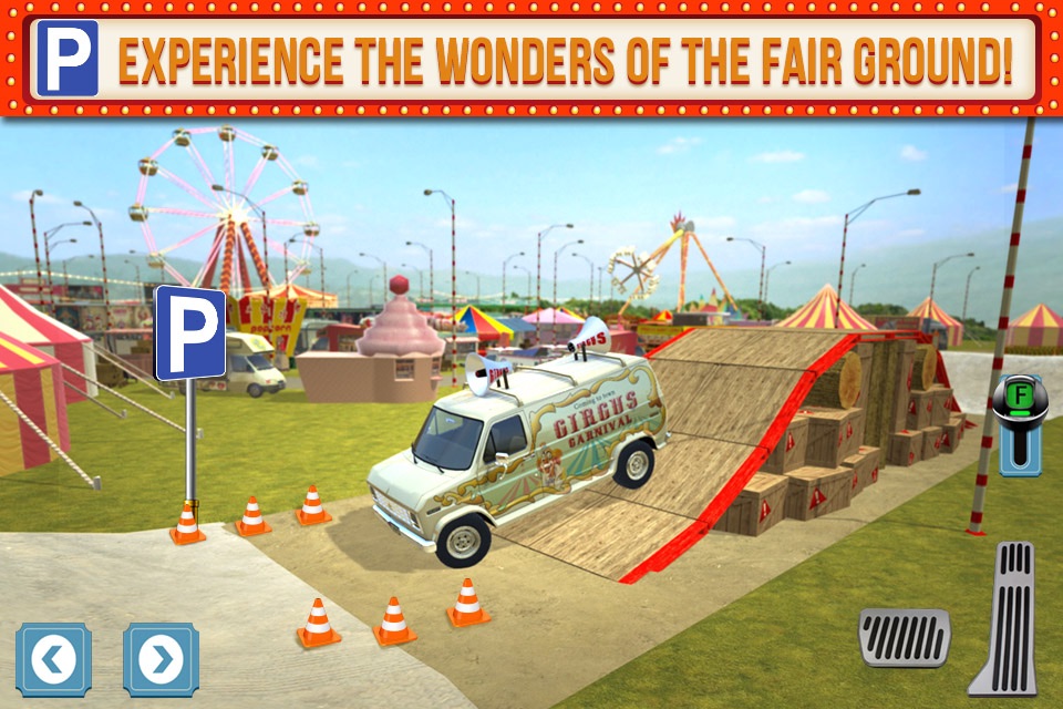 Amusement Park Fair Ground Circus Trucker Parking Simulator screenshot 3