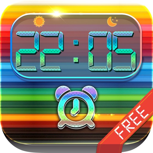 iClock – Colorful : Alarm Clock Wallpaper , Frames and Quotes Maker For Free icon
