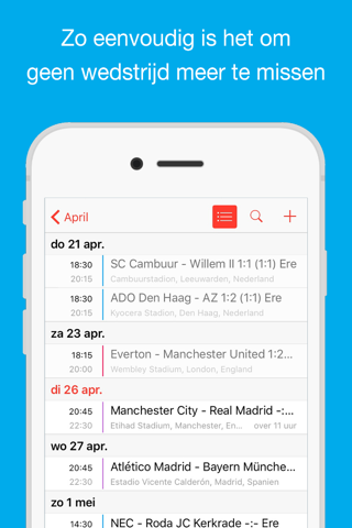 Sync Eredivisie naar je Agenda screenshot 4