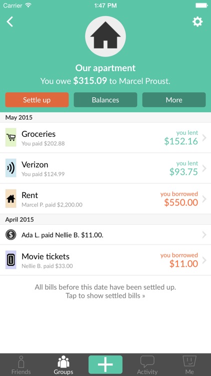 Splitwise - Split bills and expenses the easy way