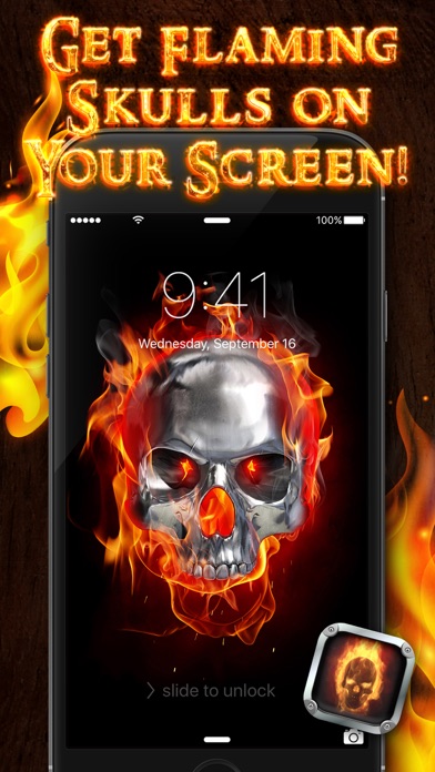 How to cancel & delete Skull on Fire Wallpapers – Cool Background Pictures and Scary Lock Screen Theme.s from iphone & ipad 3