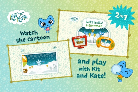 Kit^n^Kate Let's Build a Snowman screenshot 2