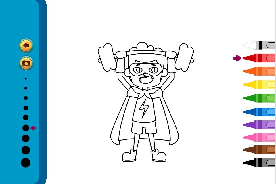 Superhero Kids Coloring Book - Painting Game screenshot 3