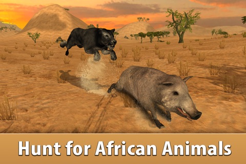 Black Wild Panther Simulator 3D - Be a wild cat in animal simulator! screenshot 3