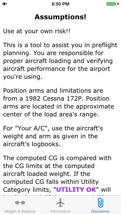 C172P Weight and Balance Calculator