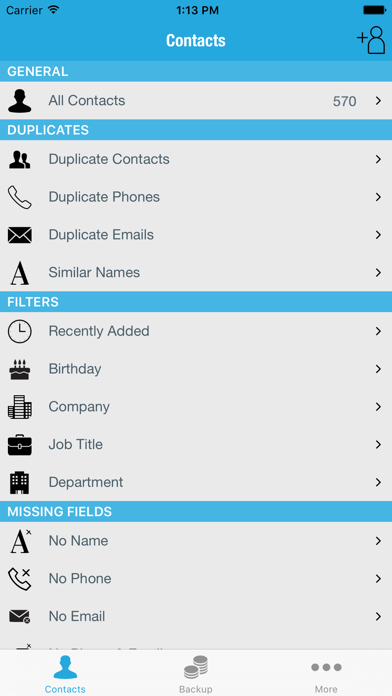 Smart Contact Manager Pro - Merge & Backup! Screenshot 1