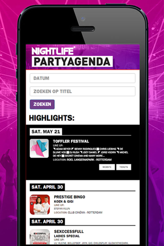 Nightlife Partyagenda screenshot 2