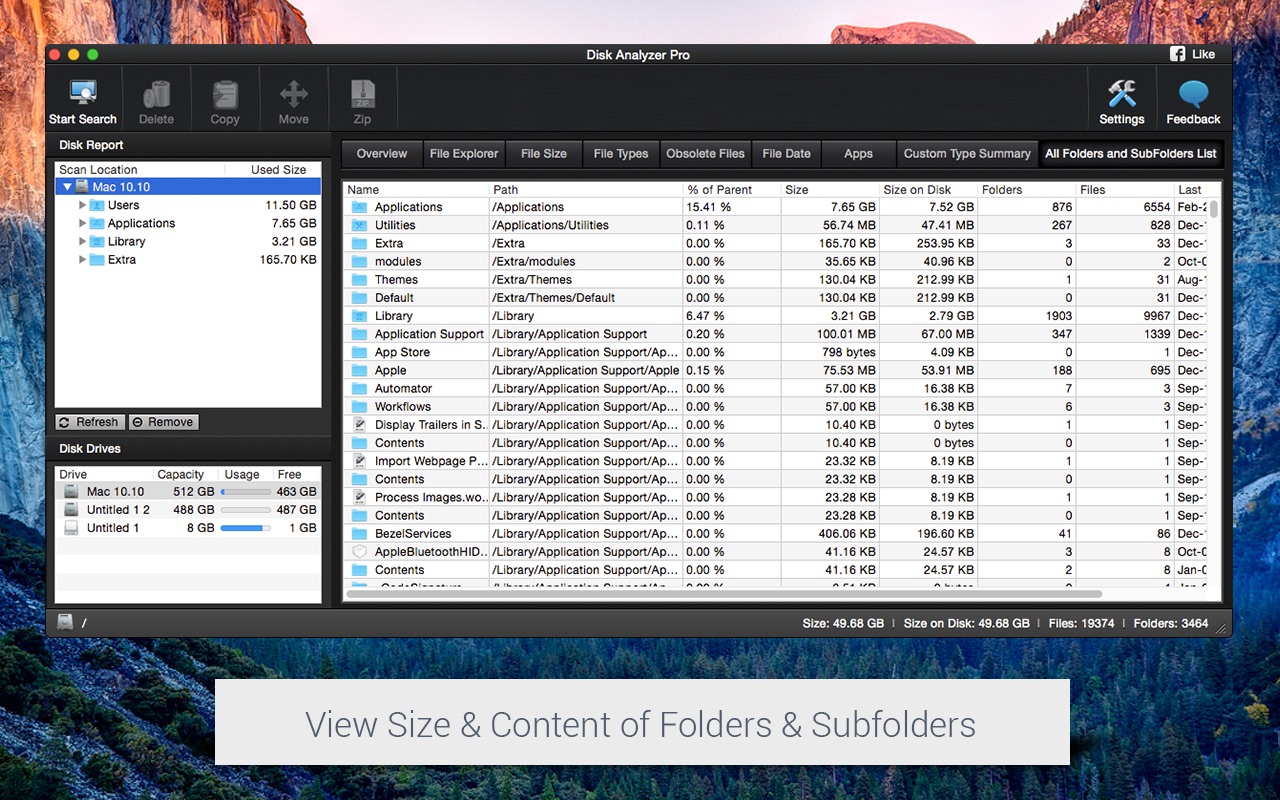 Disk Analyzer Pro 4.2 Mac 破解版 磁盘分析工具