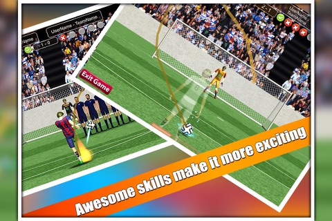 Top Football Evolution 2017 3D Mobile Strike Kick screenshot 3