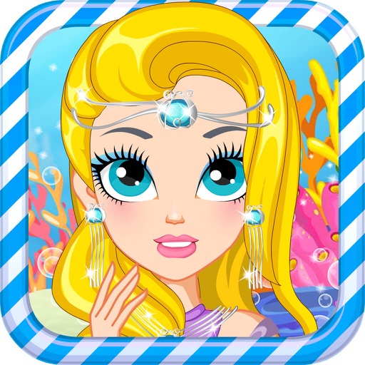 童话美人鱼 - 公主化妆换装养成，女孩子爱玩的小游戏免费 icon
