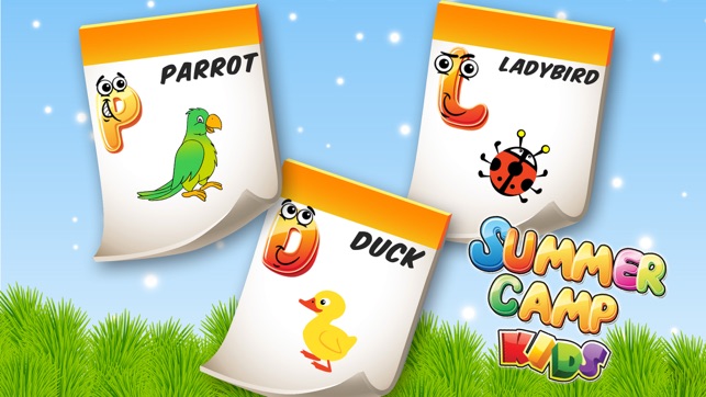 Summer Camp Kids: Alphabets Numbers & Shapes Learning Game f(圖3)-速報App