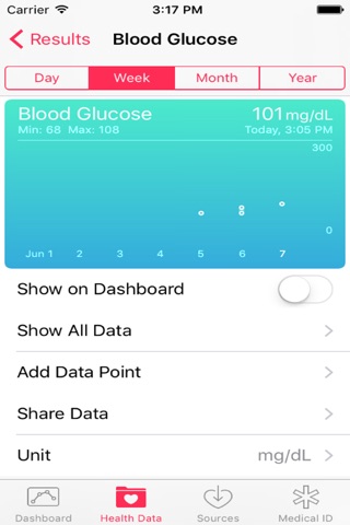 Insulin and glucose screenshot 2