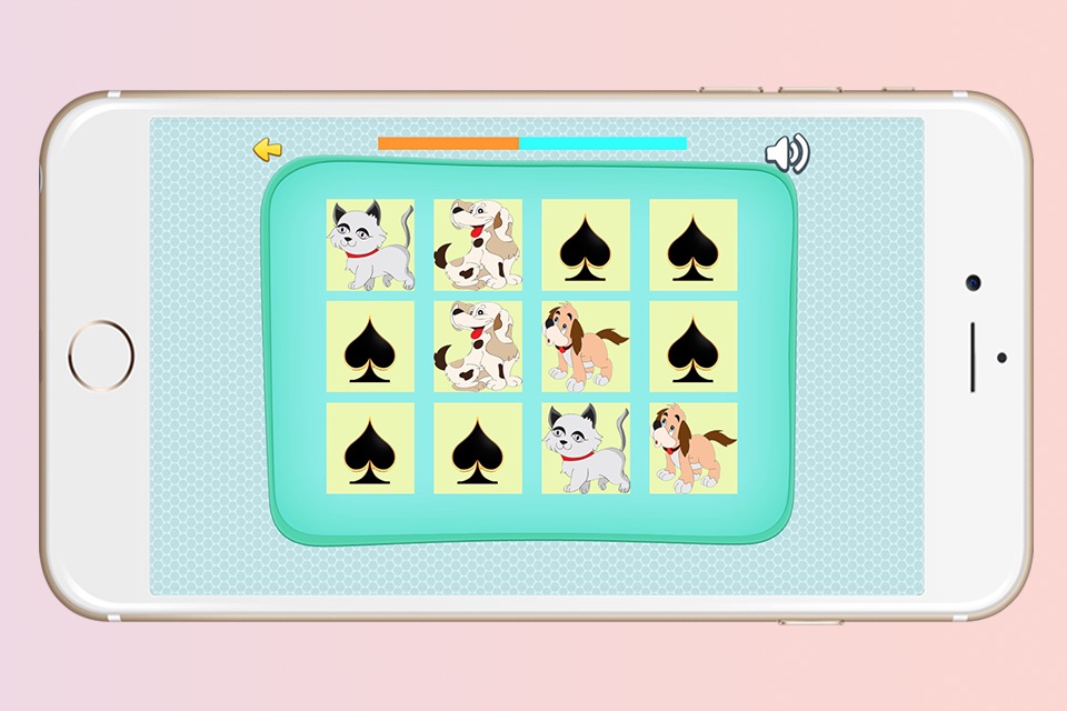 The Best Photo Matching Card Game Cat & Dog for Kids and Toddlers Puzzle Logic Free screenshot 4