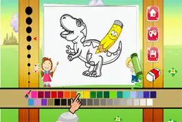 Game screenshot Dinosaur Coloring Book - Dino drawing and painting for kids games hack