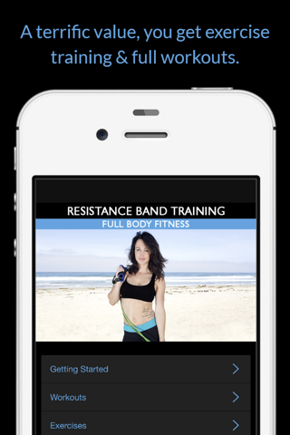 Resistance Band Training: Full Body Fitness Workouts & Exercises screenshot 2