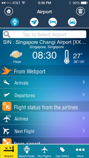 Singapore Changi Airport (SIN) Flight Tr