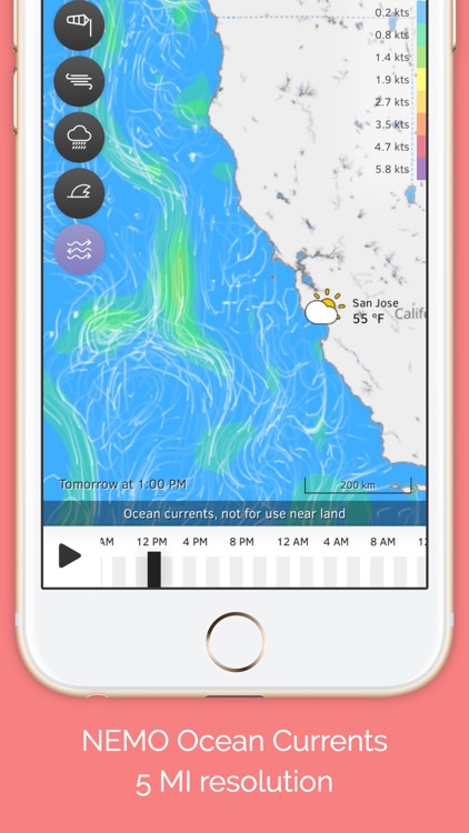 Windria - US West (NOAA high-res Wind/waves/currents forecast) screenshot-3