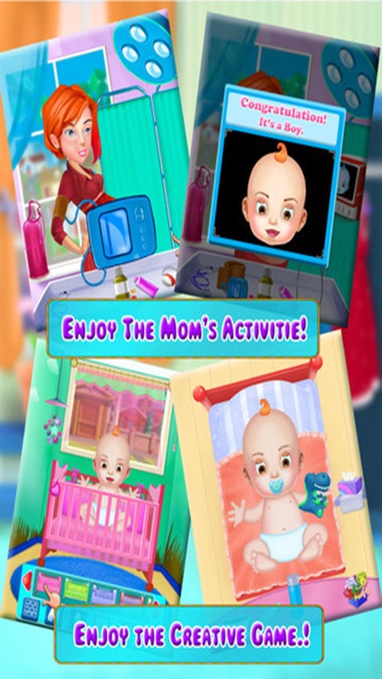 My New Baby Born - Baby Born, Mummy Caring Free Game for kids & Girls