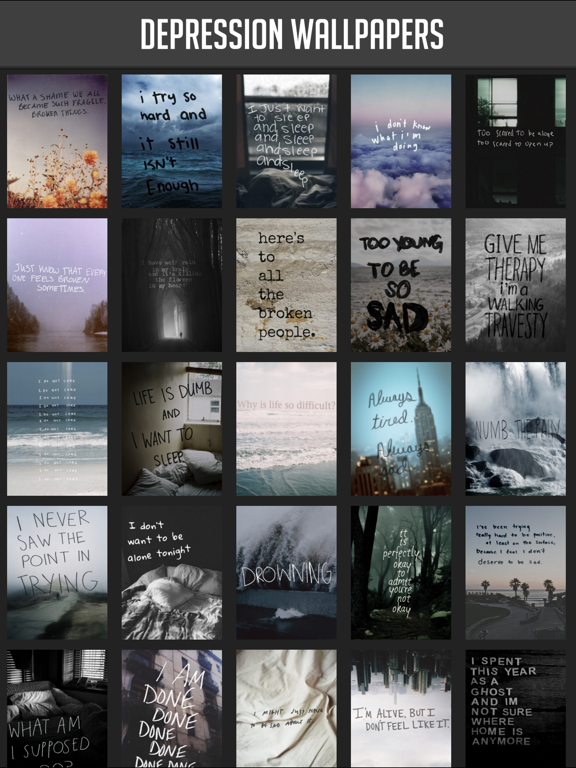 Screenshot #4 pour Depression Wallpapers