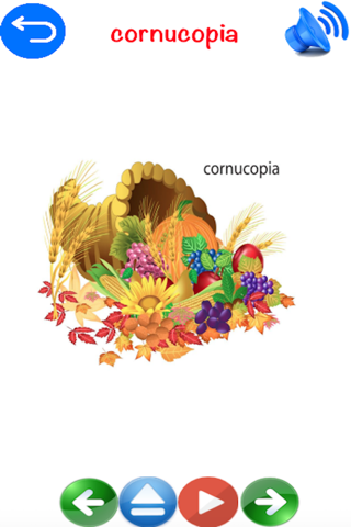 Thanksgiving Flashcard game for Children - Amazing Pictures of Thanks Giving Holidays screenshot 3